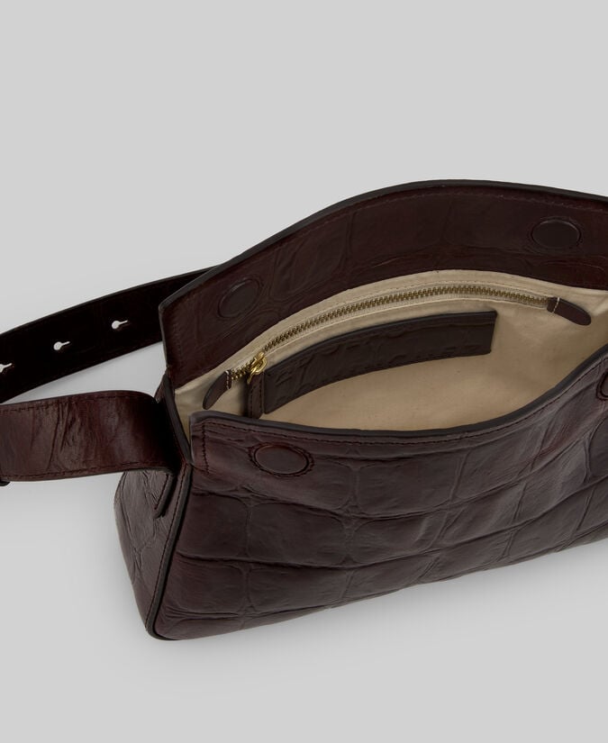 Adolfo Dominguez Mini Bolso De Hombro Coco Piel Mujer