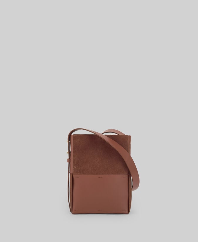 Adolfo dominguez Mini hobo trenzado piel combinada mujer