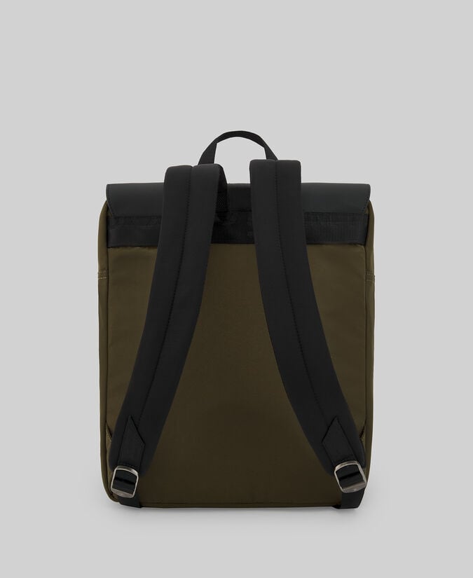 Adolfo dominguez Mochila nailon negro y verde hombre