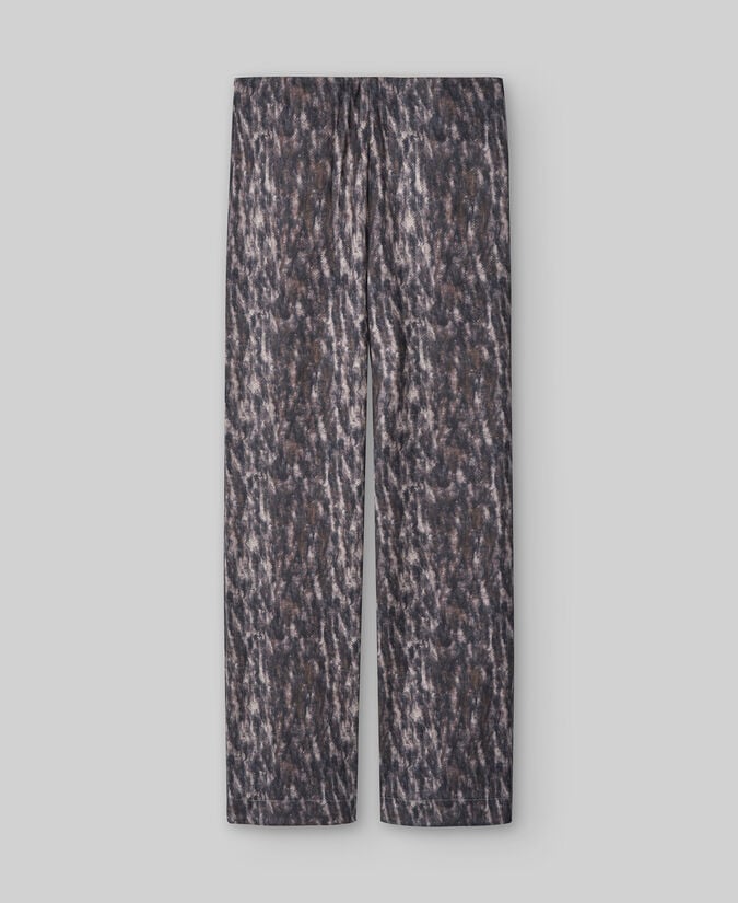 Adolfo Dominguez Pantalón Antelina Estampado Animal Mujer