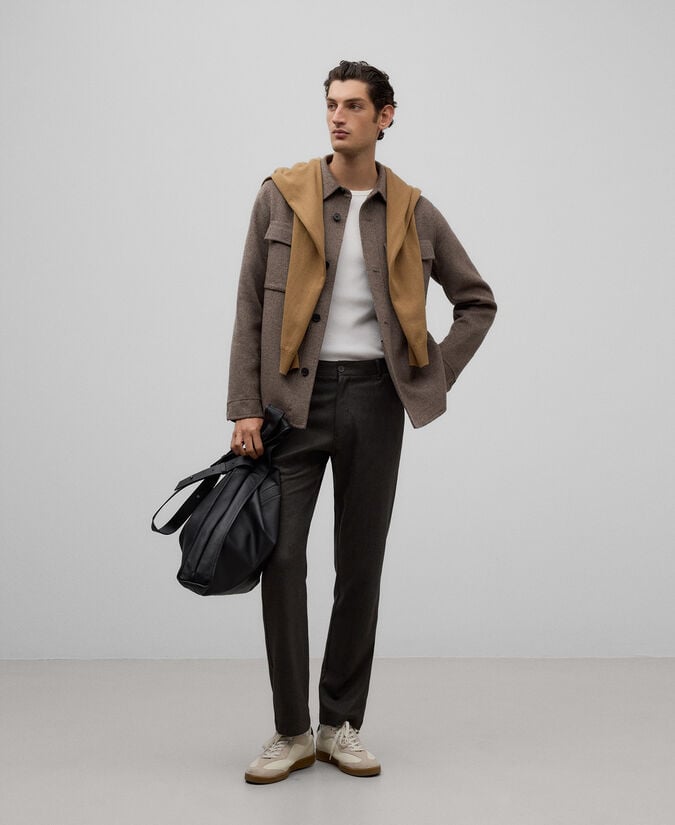 Adolfo dominguez Pantalón chino microtextura hombre