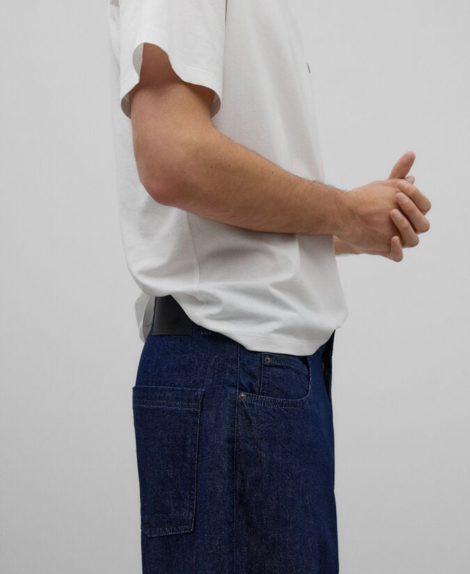 Adolfo Dominguez Pantalón Denim Algodón Carrot Fit Hombre