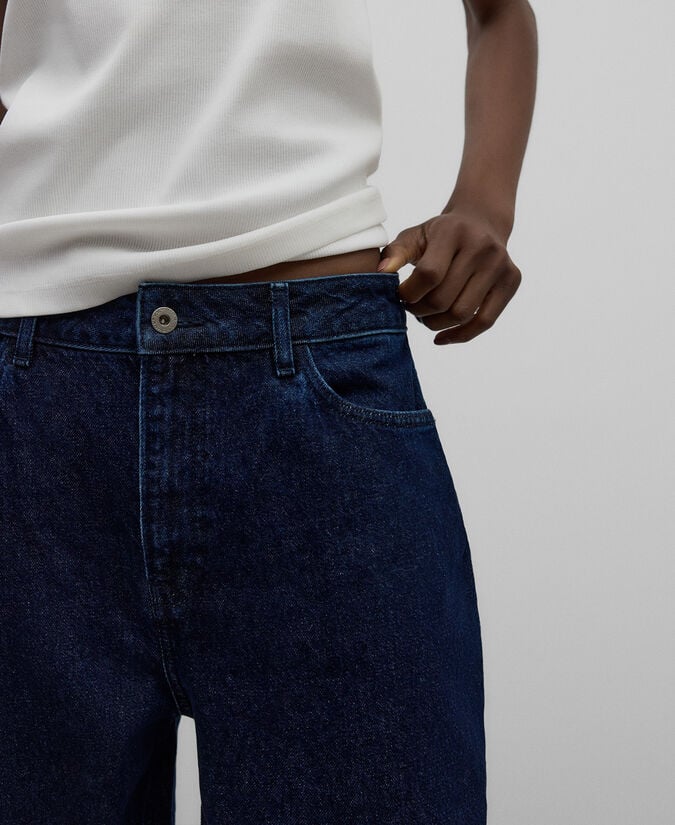 Adolfo Dominguez Pantalón Denim Algodón Carrot Fit Mujer