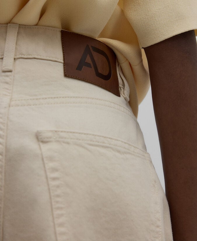 Adolfo Dominguez Pantalón Denim Algodón Carrot Fit Mujer