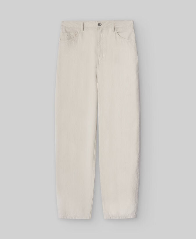 Adolfo Dominguez Pantalón Denim Algodón Carrot Fit Mujer