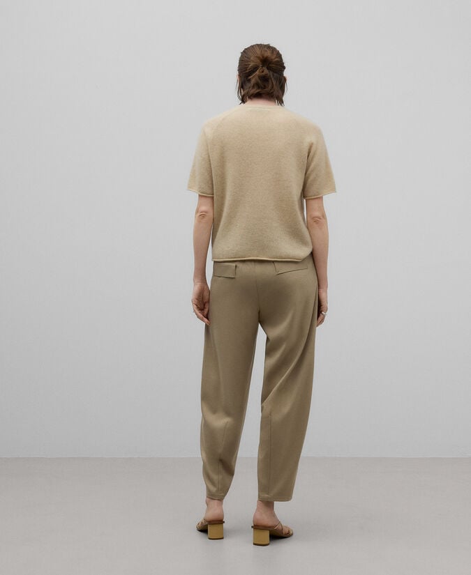 Adolfo Dominguez Pantalón Jogger Corte Frontal Mujer