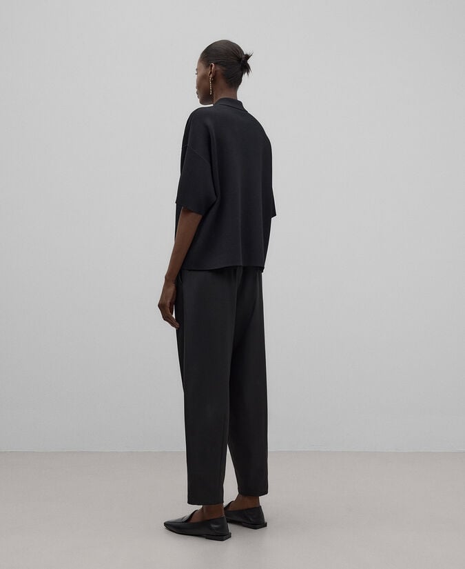 Adolfo Dominguez Pantalón Jogger Corte Frontal Mujer