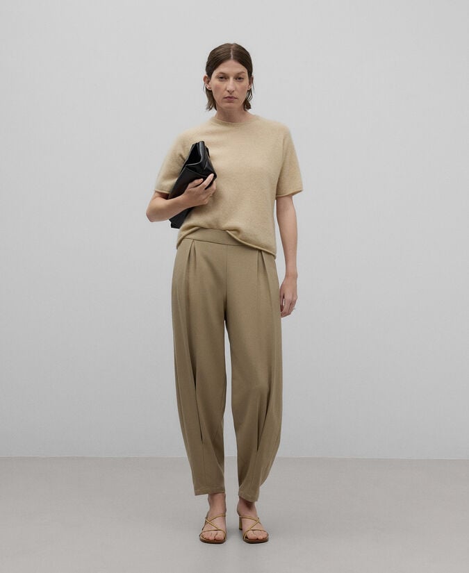 Adolfo dominguez Pantalón jogger corte frontal mujer