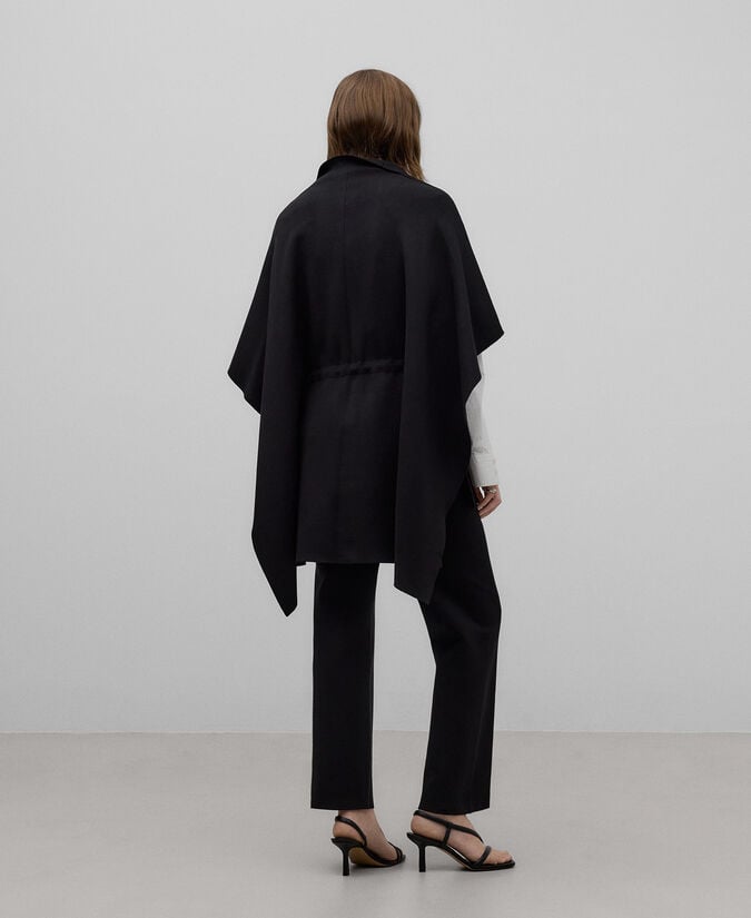 Adolfo Dominguez Pantalón Tejido Viscosa Negro Mujer