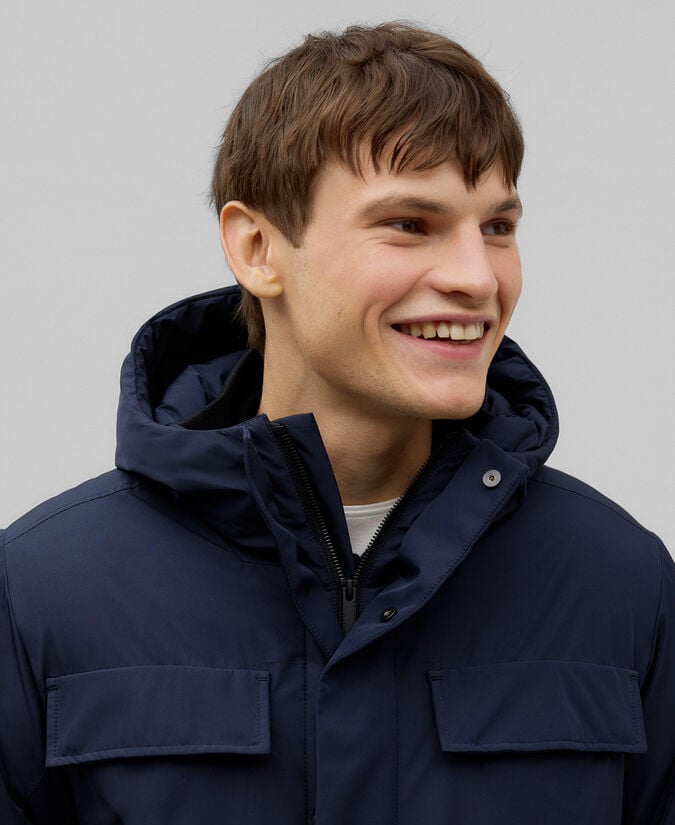 Adolfo Dominguez Parka Acolchada Azul Marino Hombre