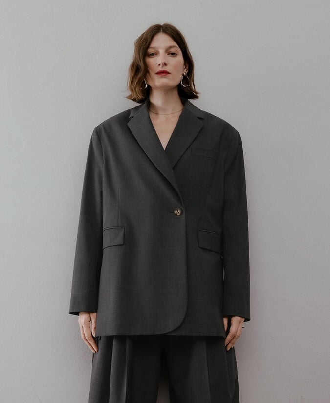 Adolfo Dominguez Pendientes Bicolor Irregulares Mujer