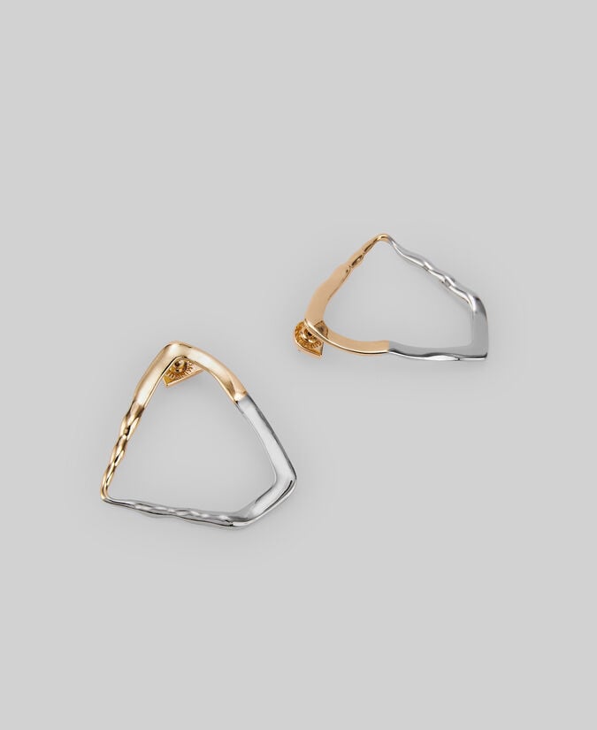 Adolfo dominguez Pendientes bicolor irregulares mujer