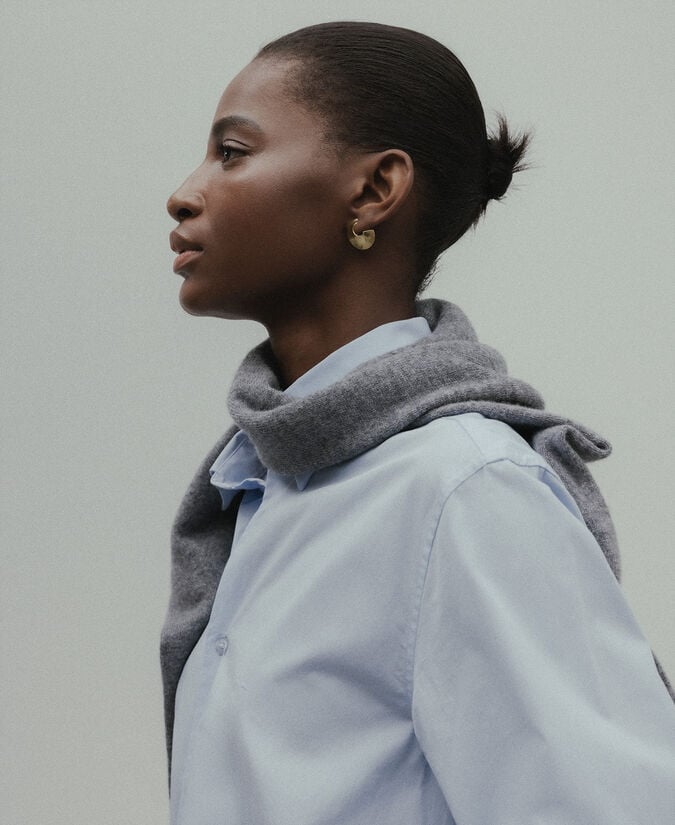 Adolfo Dominguez Pendientes Circulares Pequeños Mujer