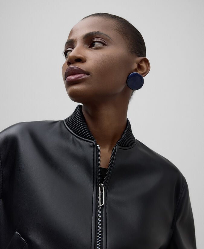 Adolfo Dominguez Pendientes Circulares Resina Mujer