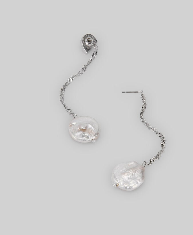 Adolfo Dominguez Pendientes Perla Natural Colgante Mujer