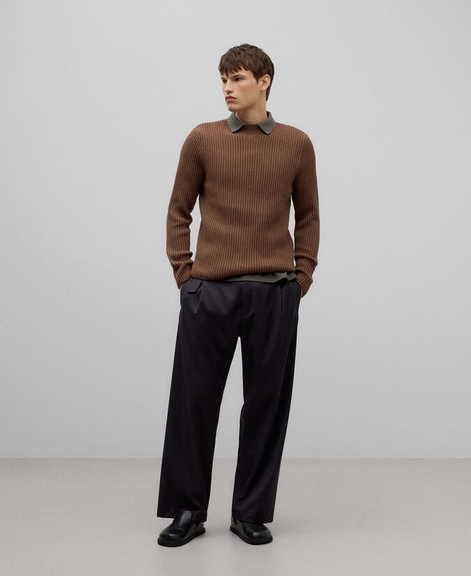 Adolfo dominguez Polo algodón cuello cremallera hombre