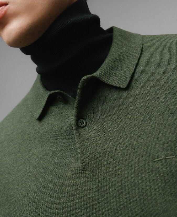 Adolfo Dominguez Polo Manga Larga Algodón Lana Hombre