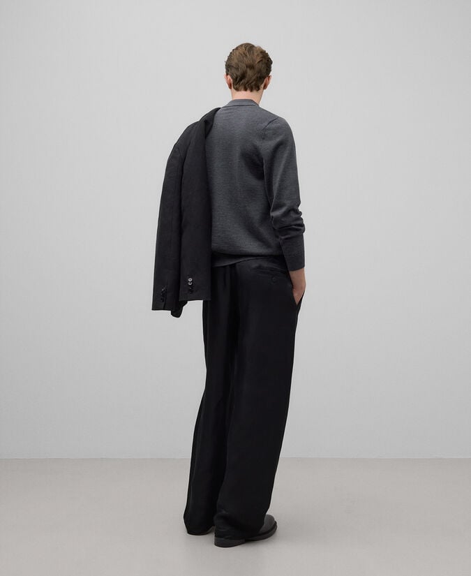 Adolfo Dominguez Polo Manga Larga Lana Merino Hombre