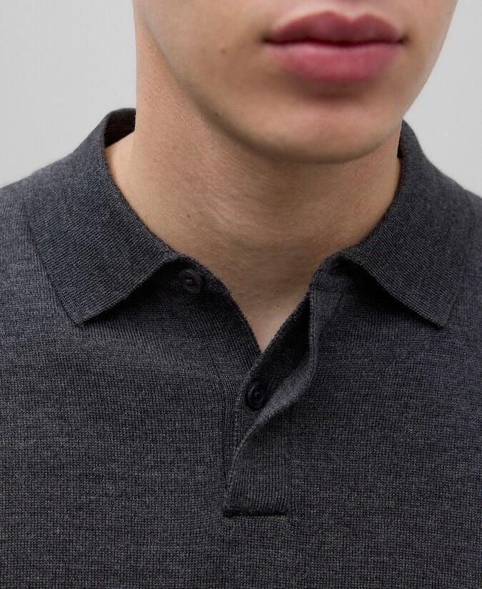 Adolfo Dominguez Polo Manga Larga Lana Merino Hombre