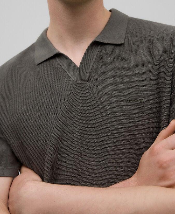 Adolfo Dominguez Polo Punto Estructura Cuello Pico Hombre