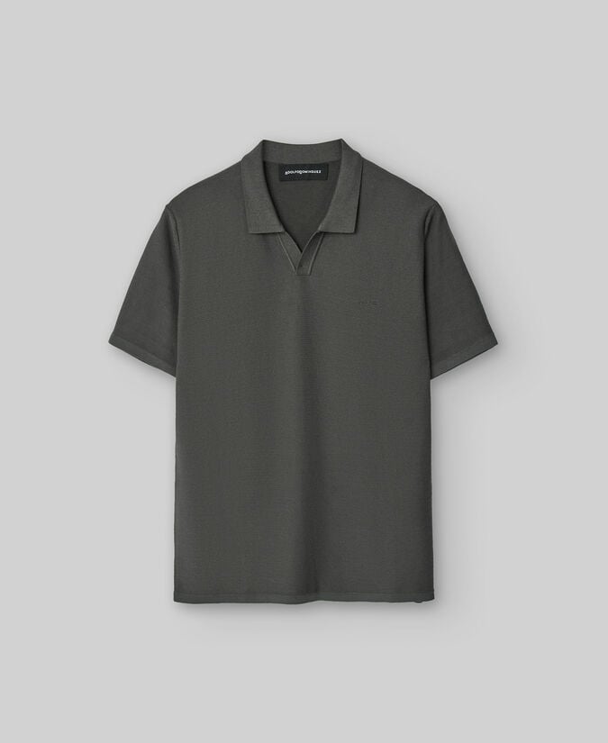 Adolfo Dominguez Polo Punto Estructura Cuello Pico Hombre