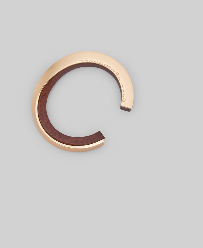 Adolfo dominguez Pulsera rígida madera y metal mujer