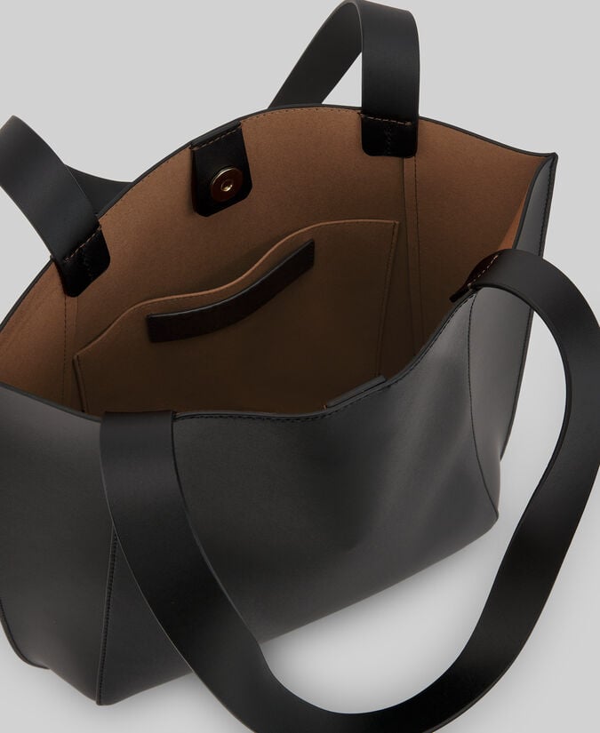 Adolfo Dominguez Shopper Piel Responsable Negro Mujer