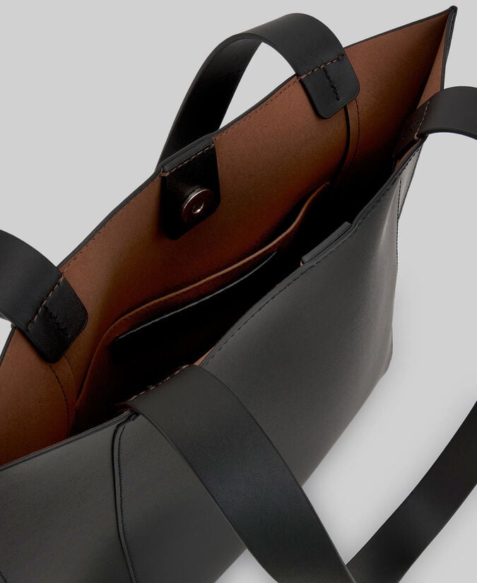 Adolfo Dominguez Shopper Piel Responsable Negro Mujer