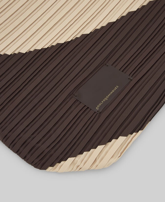 Adolfo Dominguez Shopper Vertical Grande Crinkle Mujer