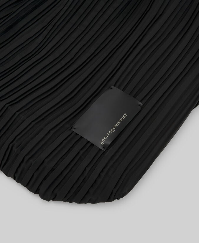 Adolfo Dominguez Shopper Vertical Grande Crinkle Mujer