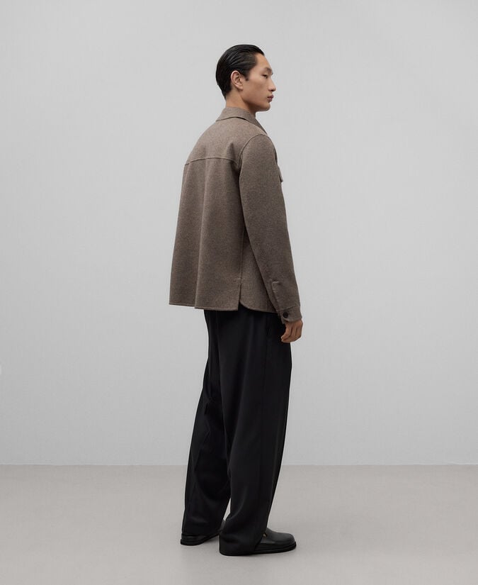 Adolfo Dominguez Sobrecamisa Bolsillos Plastrón Hombre