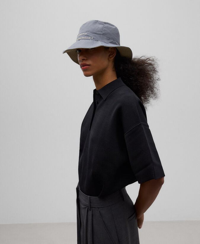 Adolfo Dominguez Sombrero Impermeable Reversible Mujer