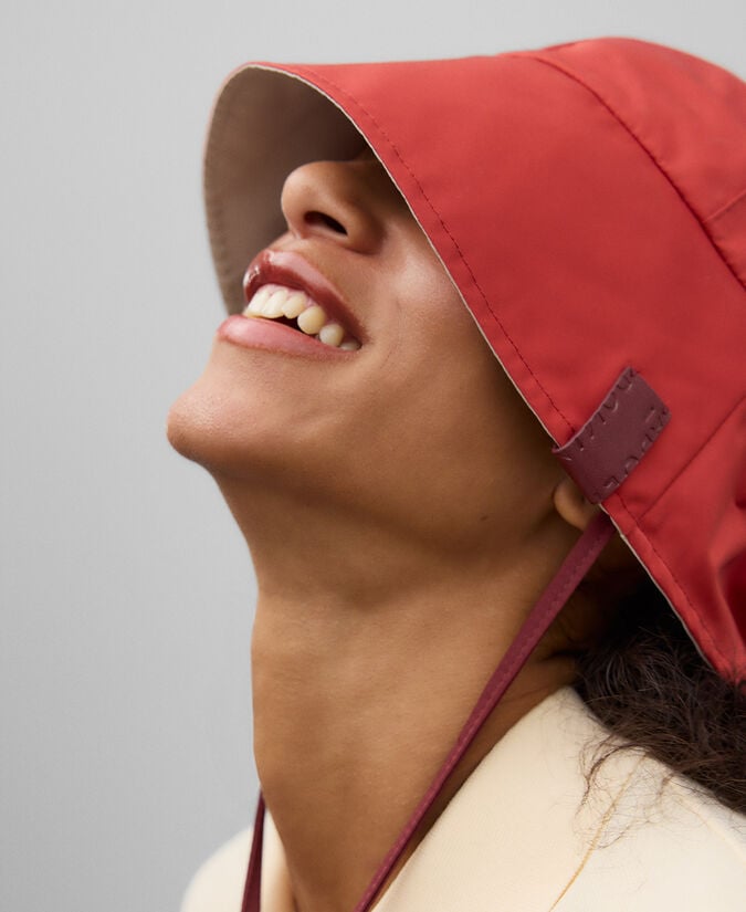 Adolfo Dominguez Sombrero Reversible Tejido Nailon Mujer