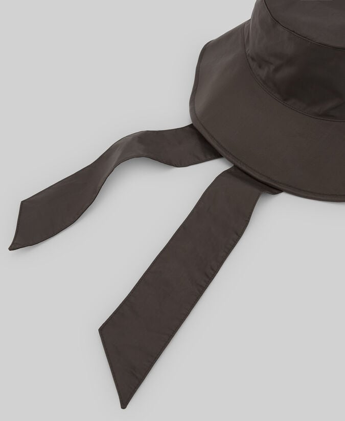 Adolfo Dominguez Sombrero Tejido Algodón Marrón Mujer