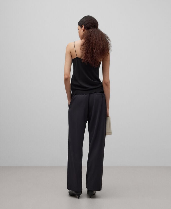 Adolfo Dominguez Top Punto Lana Merino Y Seda Mujer