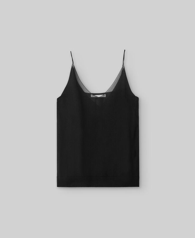 Adolfo Dominguez Top Punto Lana Merino Y Seda Mujer