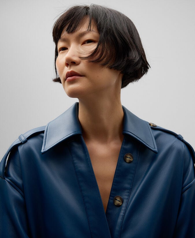 Adolfo Dominguez Vestido Camisero Piel No Piel Mujer