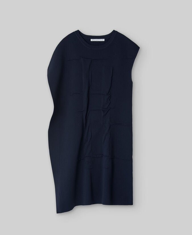 Adolfo Dominguez Vestido Corto Desestructurado Mujer