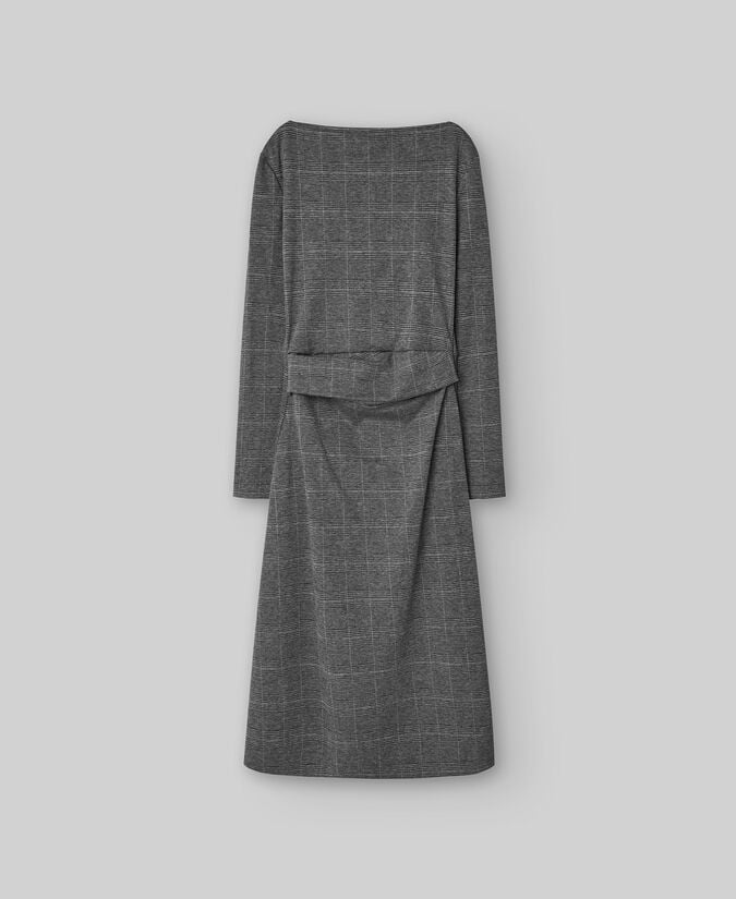 Adolfo Dominguez Vestido Estampado Cintura Drapeada Mujer