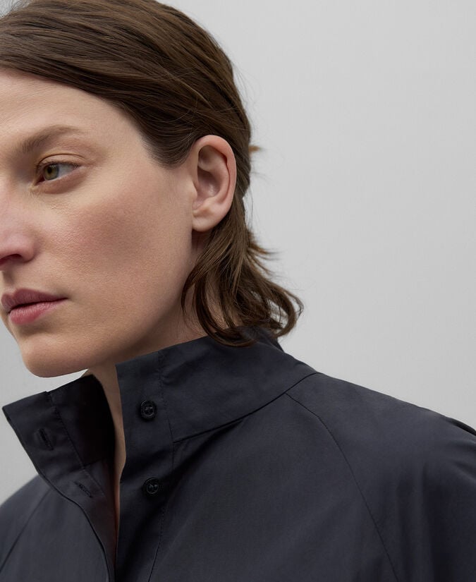 Adolfo Dominguez Vestido Midi Algodón Azul Oscuro Mujer