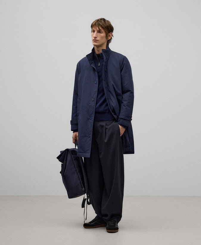 Adolfo Dominguez Zapatilla Ante Y Piel Maxi Logo Hombre