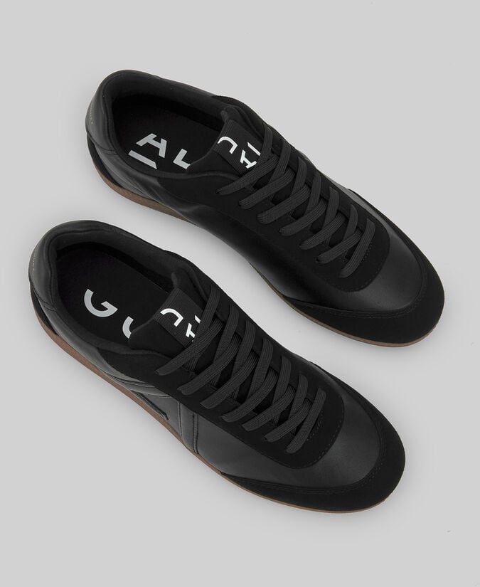 Adolfo dominguez Zapatilla ante y piel maxi logo hombre