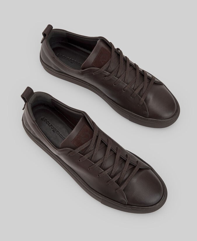 Adolfo dominguez Zapatilla piel responsable marrón hombre