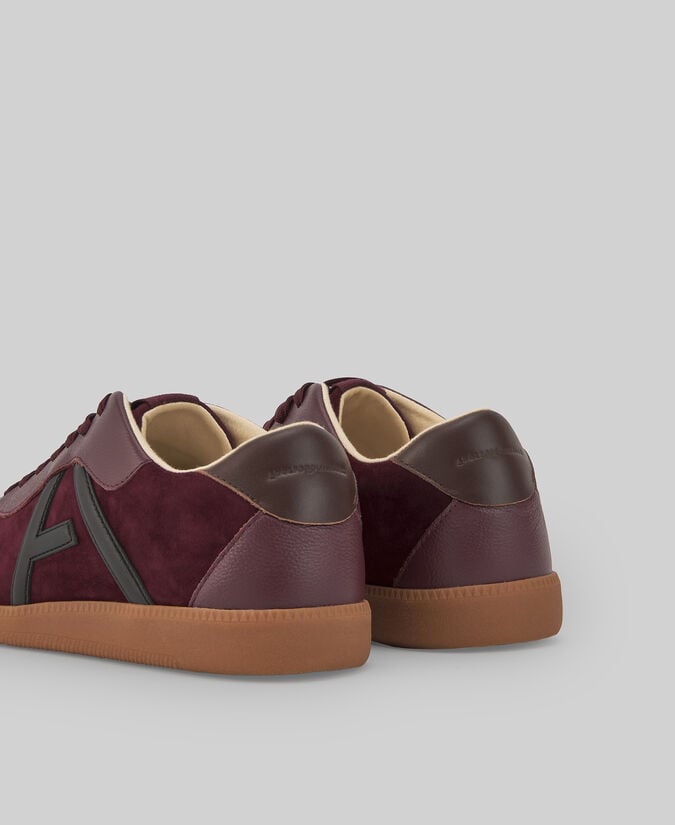 Adolfo Dominguez Zapatilla Piel Y Ante Maxi Logo Mujer