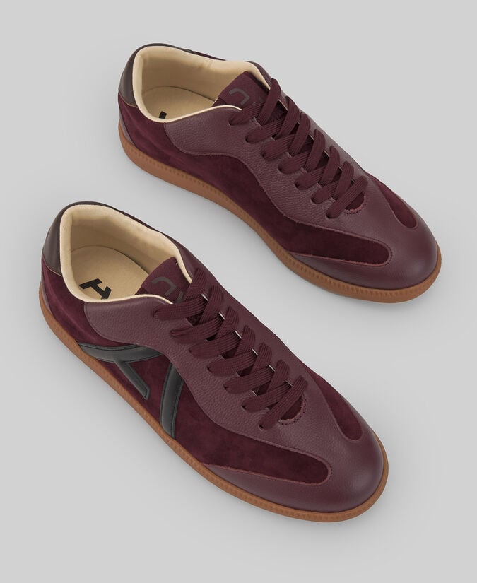 Adolfo dominguez Zapatilla piel y ante maxi logo mujer