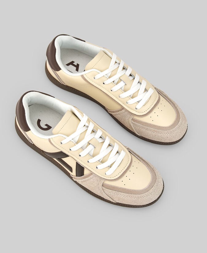 Adolfo dominguez Zapatilla piel y ante maxi logo mujer