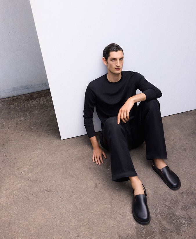 Adolfo Dominguez Zueco En Piel Made In Spain Hombre