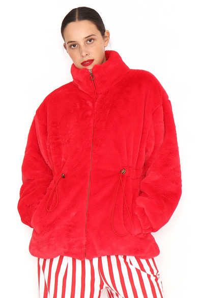 Agatha ruiz de la prada ABRIGO PELUCHE ROJO