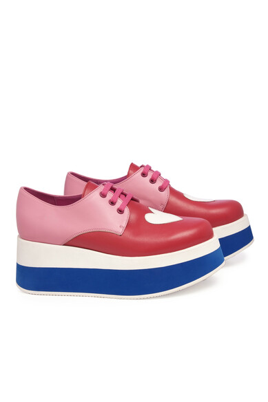 Agatha Ruiz De La Prada BLUCHER PLATAFORMA ROSA
