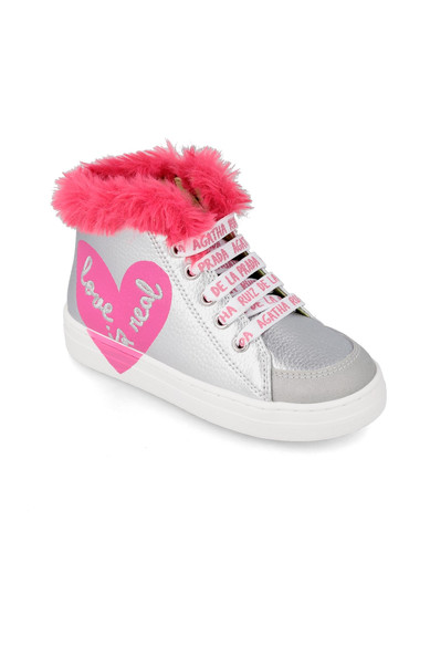 Agatha Ruiz De La Prada BOTIN CORDONES PLATEADOS